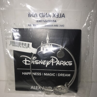 Disney Parks Disney Vacation Club 25 Years Mickey Silver Alex and Ani Bracelet