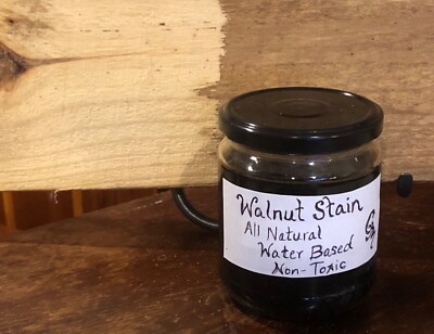 100% Natural WALNUT INK/STAIN~Water Based*Non-Toxic*4 Furniture & Craft Projects