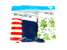 NEW The Children's Place Boy's Briefs 3 Pack Underwear XS 4 or L 10/12 Monsters
