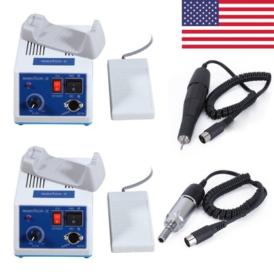 Dental Lab Marathon Electric Micromotor Polisher Motor 35,000 RPM Handpiece MX