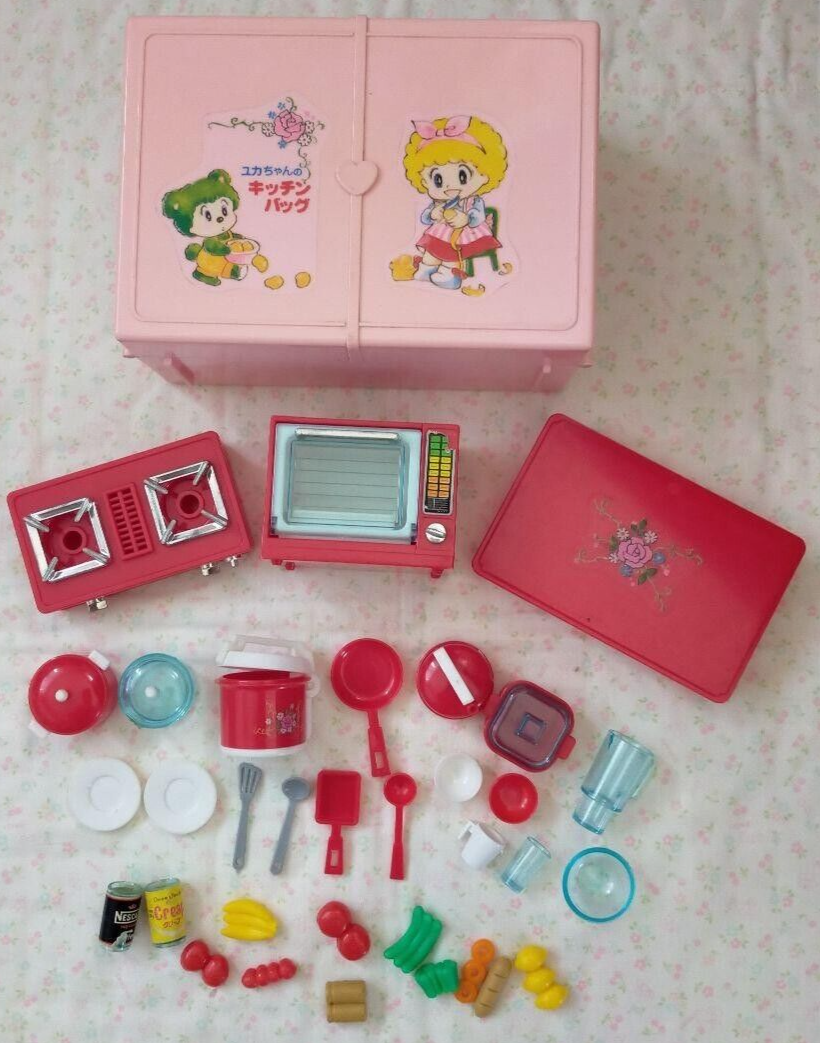 Showa Retro] Yuka-chan Kitchen Bag Miniature Toy made in Japan