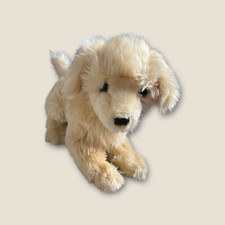 FAO Schwarz Realistic Golden Retriever Dog Puppy Stuffed Animal Plush Toy