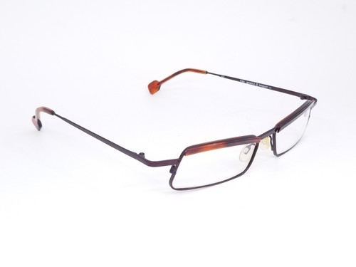 Theo Belgium NOS Gelato.it 63 Burgundy Titanium Eyeglass Frame 45 20 140 - Picture 3 of 12