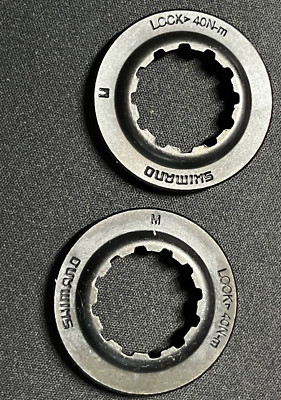 Shimano Centerlock Disc Brake Rotor Lock Ring Black - Mtn/Road - 2 Pieces - NEW!