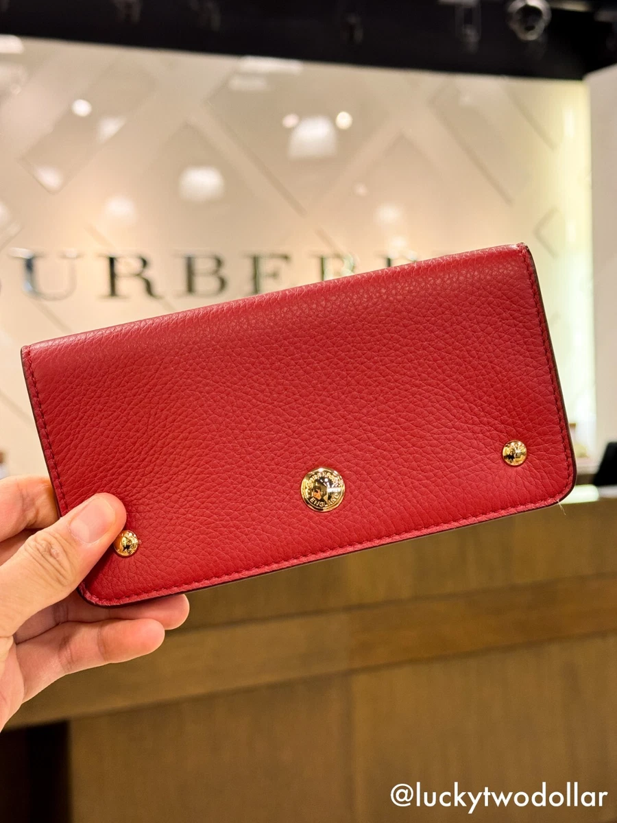 Burberry hotsell wallet red