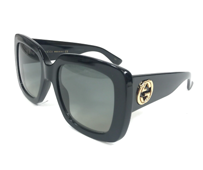 Gucci Sunglasses GG0141SN 001 Shiny Black Square Frames w  display picture 3