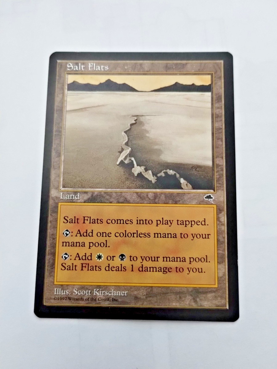 MTG Salt Flats Tempest Regular Land - Uncirculated | eBay