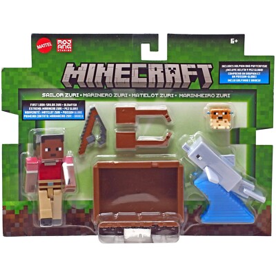 Minecraft Sailor Zuri & Blowfish Action Figure 2-Pack | eBay