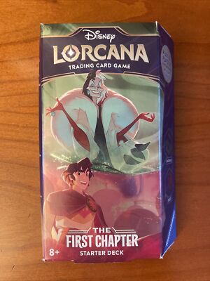 lorcana starter deck foils Disney Lorcana: The First Chapter Starter Deck (Amber & Amethyst)