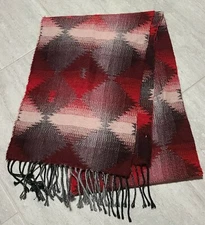 cejon aztec pattern scarf , Made In Italy, red