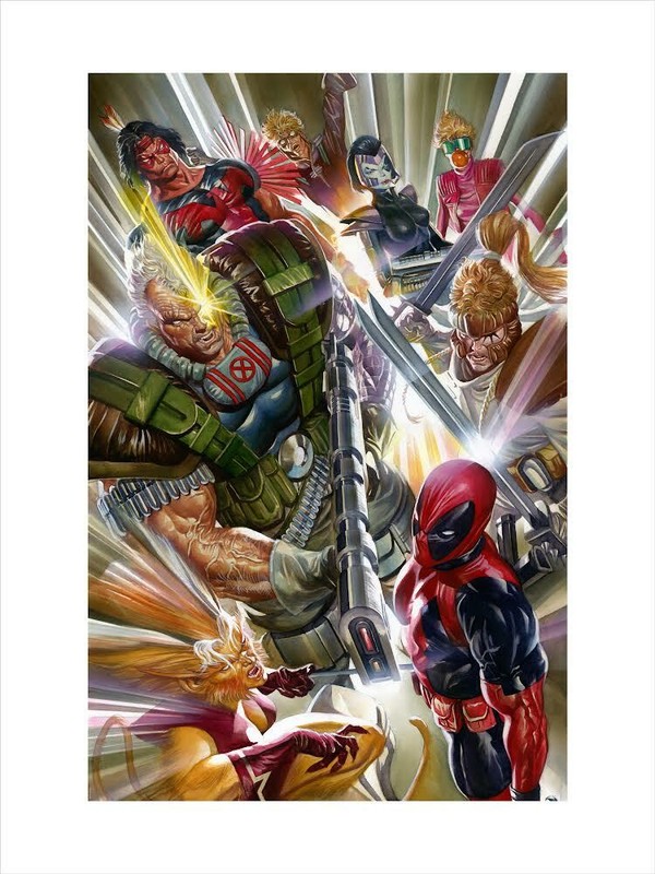 Alex Ross SIGNED Marvels 4 X-Force NYCC 2021 Exclusive Printer Proof Ltd Ed 25