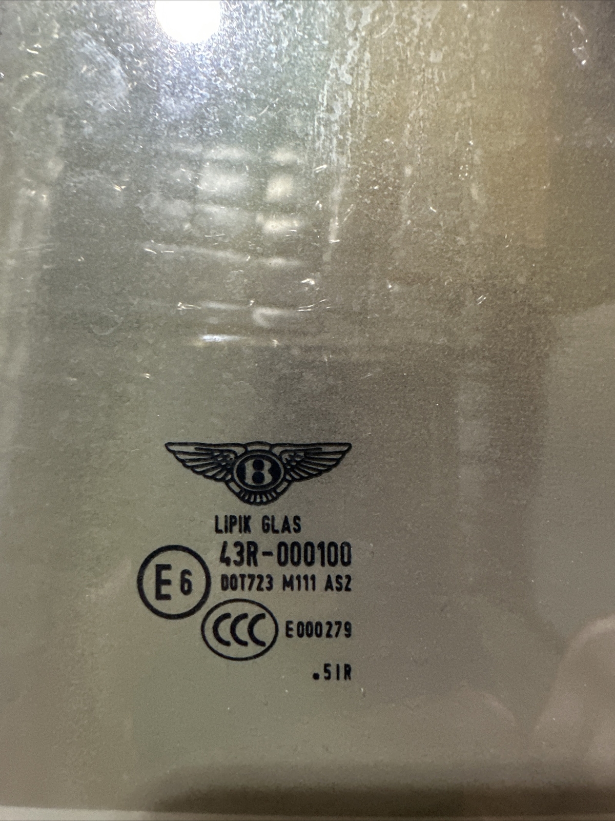 tinted 2006-2012 Bentley Flying Spur Rear Left Driver Side Door Corner Glass OEM