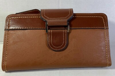 New Women wallet camel zip around Organizer Multi function attache wallet 