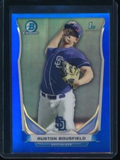 AUSTON BOUSFIELD 1st 2014 Bowman Chrome BLUE REFRACTOR #/399 Rookie Card RC