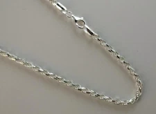 5MM 925 STERLING SILVER MEN'S/WOMEN'S SOLID ROPE CHAIN NECKLACE 16-30" FREE SHIP