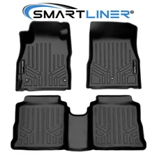SMARTLINER Custom Fit Floor Mats 2 Row Liner 2020-2025 Nissan Versa (Automatic)