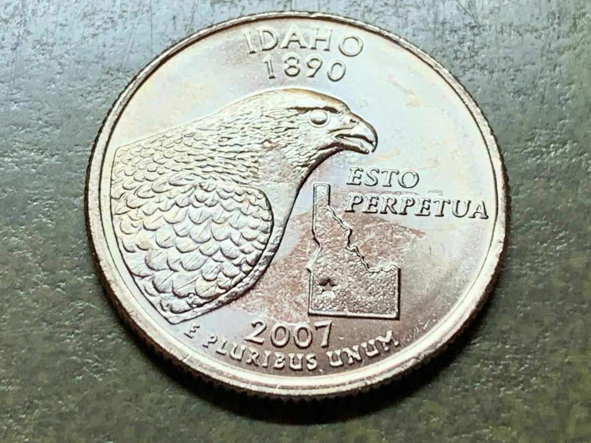 【新品未開封】2007年発行 アイダホ州Quarter 1 バンク•ロール 2007 P Idaho State Quarter from U.S. Mint roll 