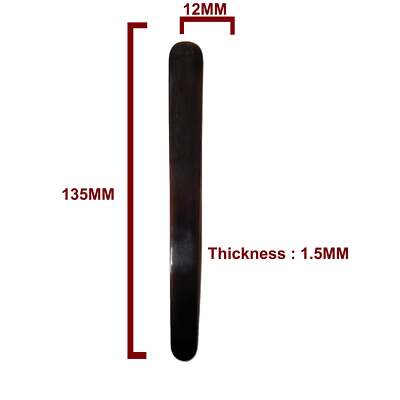 Zaza - Cow Horn 135mm Dark - Oud Risha / Reeshe / Plectrum / Pick (One Plectrum)