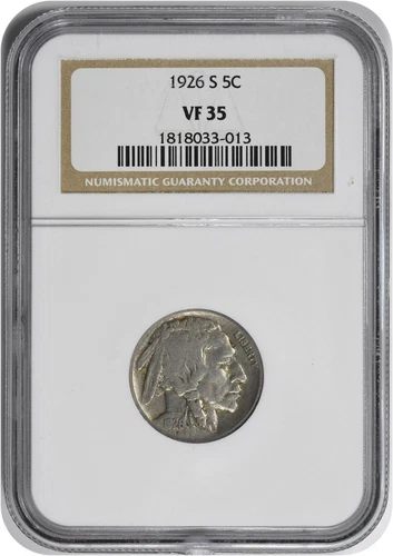 1926-S Buffalo Nickel VF35 NGC