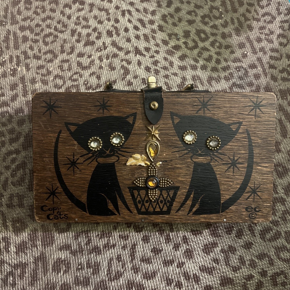 Vintage Enid Collins of Texas 1965 “Copy Cats” Original Wooden Box