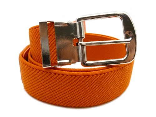 Kids/Childrens Belts. Unisex, adjustable, Elasticated silver buckle stretch Belt - Picture 13 of 19