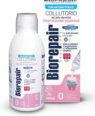 Biorepair Mouthwash Gum Protection for Bleeding & Inflammation 500ml Fresh mint