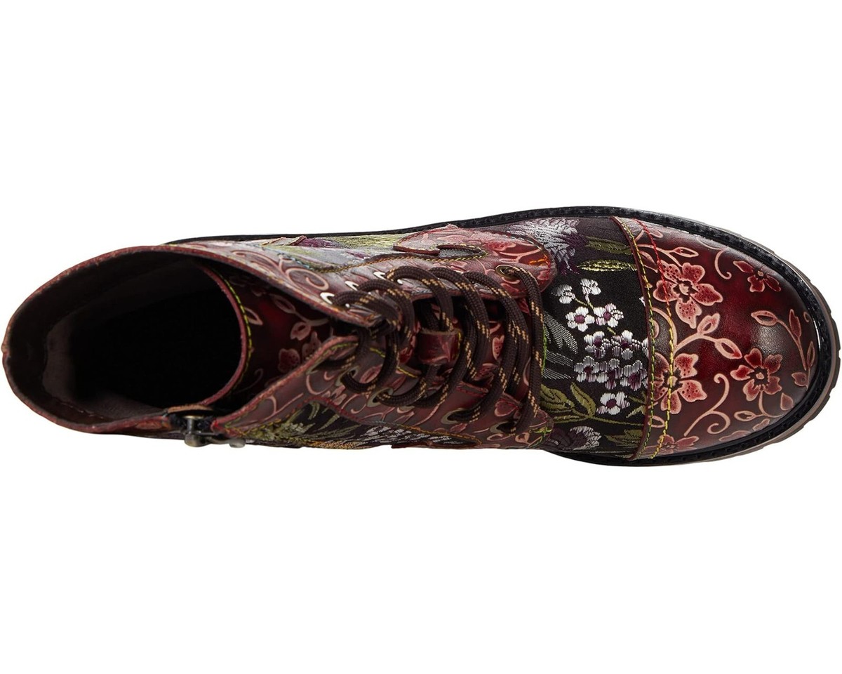 L'Artiste Z69115* Womens Red Multi Fantastic Lace-Up Boot L'Artiste Z69115* Womens Red Multi Fantastic Lace-Up Boot