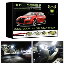 White LED interior lights package kit for 2006-2009 VW GTI Golf Rabbit 3014 SMD