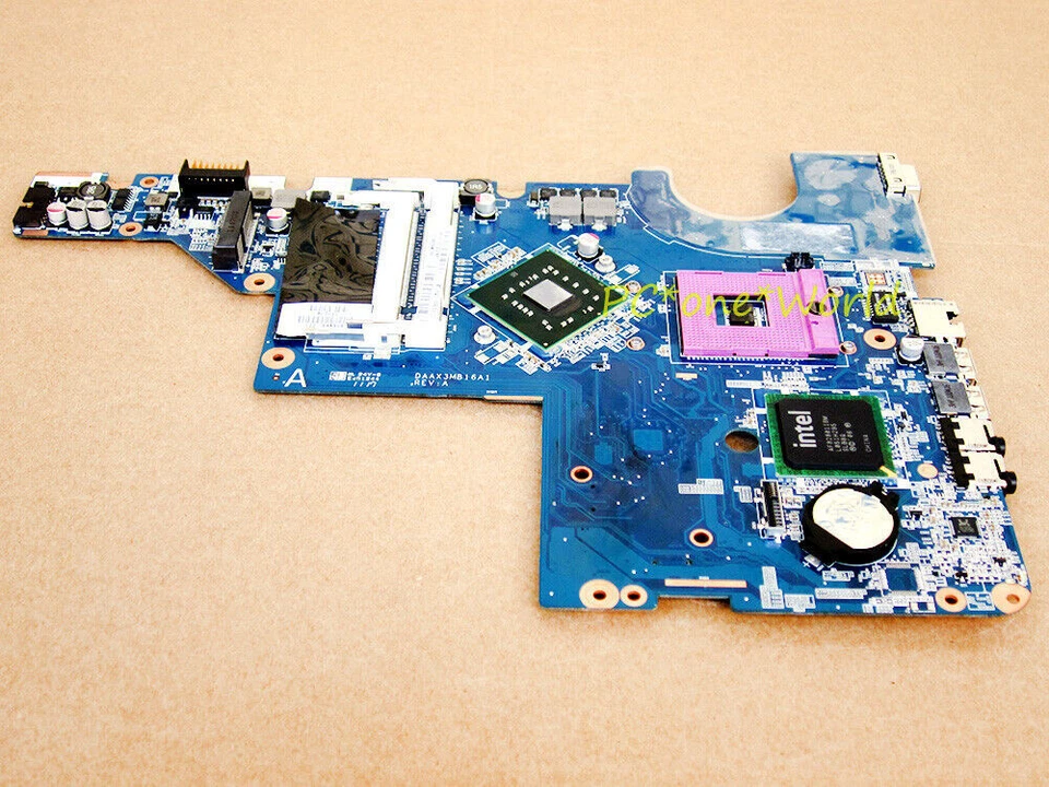 HP CQ62 laptop motherboard 616449-001 Intel GM45 GMA HD Integrated skt 478 DDR2 - Image 3 of 3