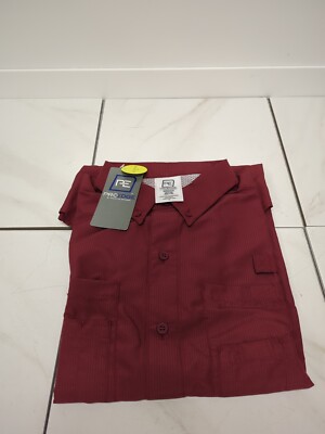 A5-  Medium Seminoles Pro Edge Burgundy Button Up 