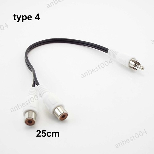 3.5mm Audio Cable Stereo Female RCA Male female Audio Cable for DVD TV VCR - Picture 10 of 12