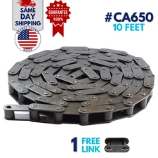 #CA650  Agricultural Conveyor Roller Chain 10 Feet with 1 Connecting Link