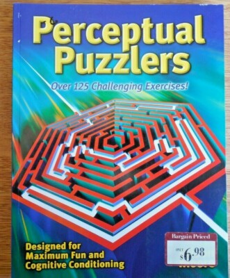 NEW Metro Books ''Perceptual Puzzlers'' Book: 125 Exercises*Cognitive Conditioning