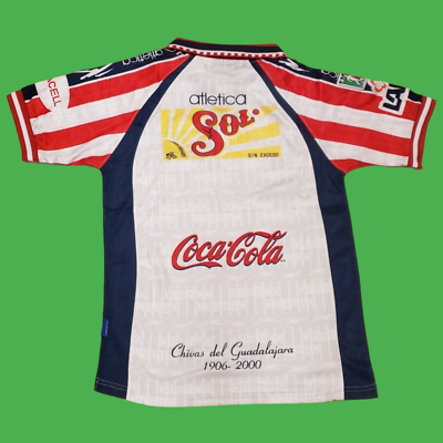 XL Jersey Chivas Guadalajara Away White 99/00 Atletica GARCIA # 10