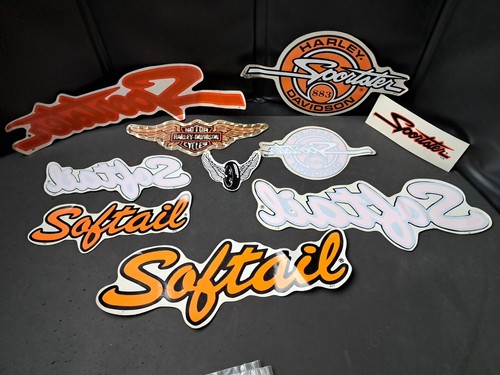 Lotto (10) adesivi Harley Davidson vintage NOS