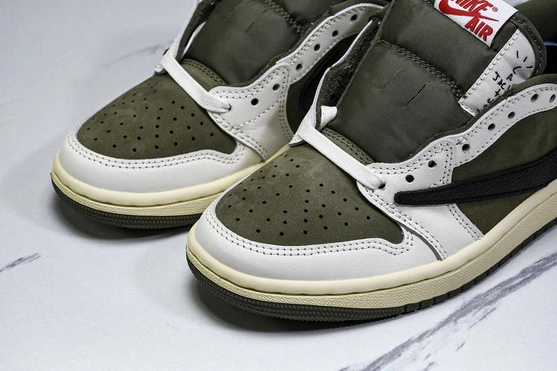 DM7866-200 AJ 1 Retro Bajo OG SP Travis Scott Mediano Oliva Para hombres Talla 4-13 Foto 4 de 4