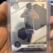 Panini 2020-21 Mosaic NBA Debut Anthony Edwards Rookie Base #261 Timberwolves