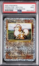 2002 POKEMON LEGENDARY COLLECTION REVERSE HOLO GROWLITHE #45/110 WOTC PSA 9 on eBay