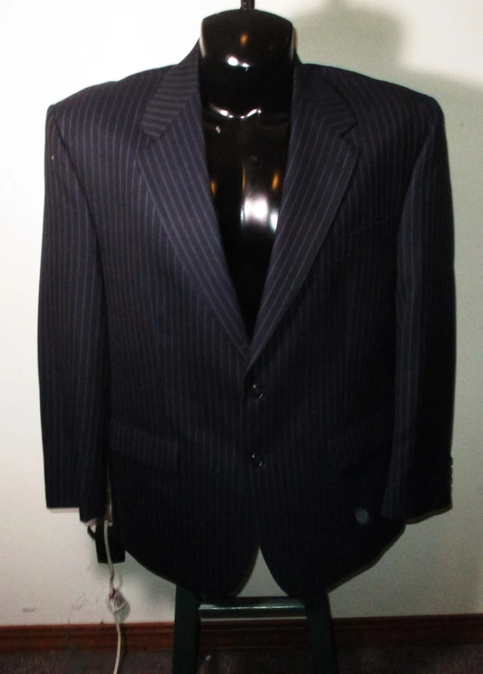 IZOD 蓝色 100% 羊毛 2 件套男式 46R 码 40X32 — 第 2/4 张图片