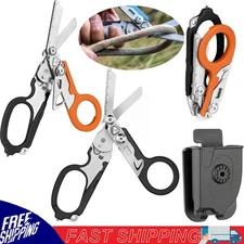 Emergency Trauma Shears Pocket Folding Scissors Outdoor Camping Rescue Medical