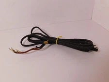 Used Original A/E 2 Conductor Brown Cloth Receiver Cord Good Condition 66" Long