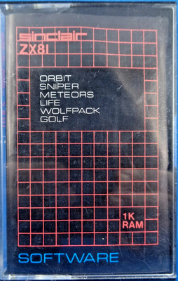 SINCLAIR ZX-81 -- ORBIT, SNIPPER, METEORS, LIFE, WOLFPACK, GOLF (SINCLAIR)