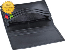 RFID Mens Slim Front Pocket Wallet Genuine Leather Bifold Id/Credit Card Holder
