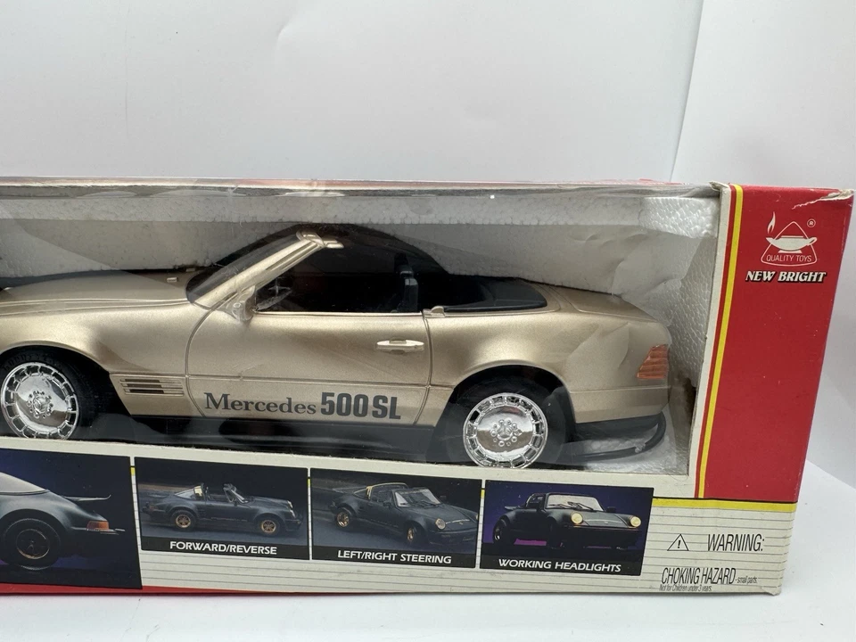 Vintage 1995 New Bright Mercedes 500SL RC Car 2042-1 Wired RC Boxed Tested RARE - Image 3 of 4