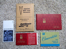 1967 Pontiac Tempest Convertible Factory Gm Owners Manual Set True 237677b Plate