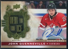 2017-18 Upper Deck Team Canada Gold Foil Signatures #158 John Quenneville