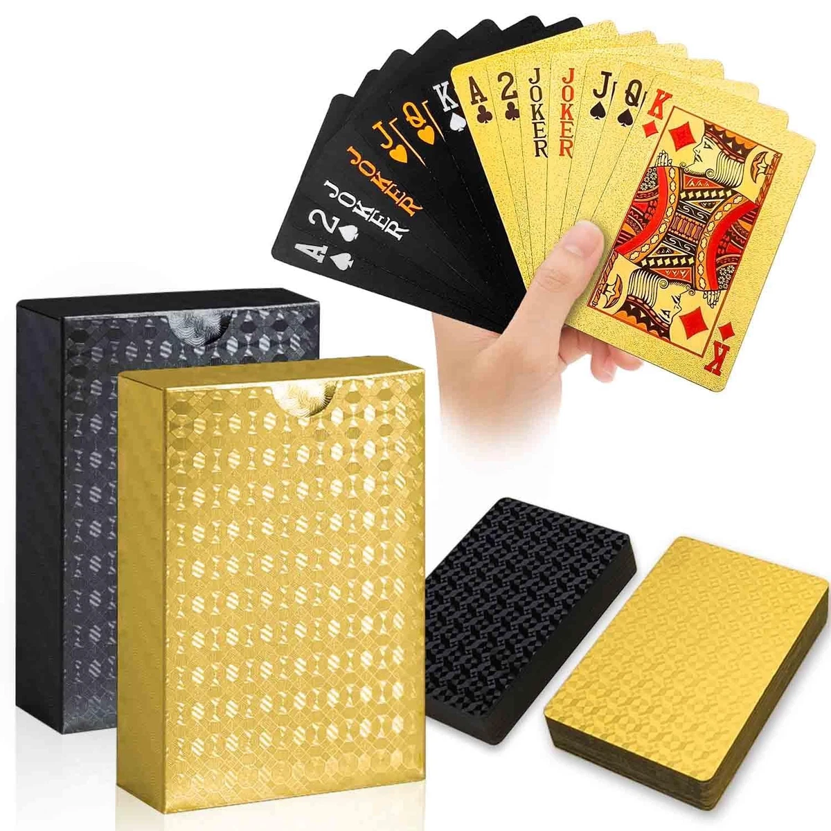Carte da gioco in plastica, formato bridge, confezione doppia – Bullets Playing Cards