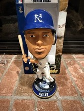 Mike Aviles Kansas City Royals Bighead Bobblehead Big Head Bobble KC NIB Rare