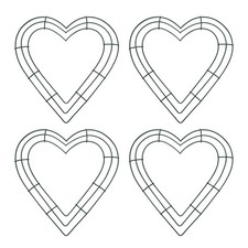 4 Pcs Wire Wreath Frame Rings 10 inch Metal Wreath Form for Crafts Floral for...