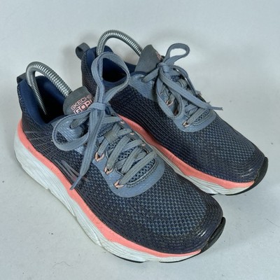 Size 7 - Skechers Go Run Max Cushioning Women s Running Shoes Blue Pink